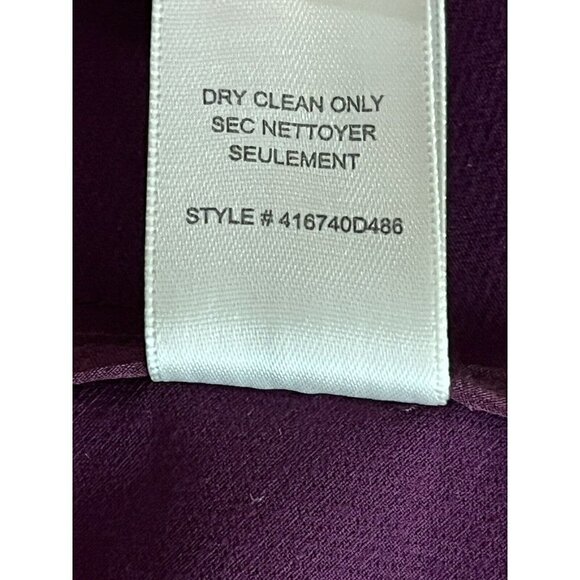 Rebecca Taylor Womans 10 Sleeveless Suiting Circle Dress Sugar Beet Purple NWT - Picture 9 of 10